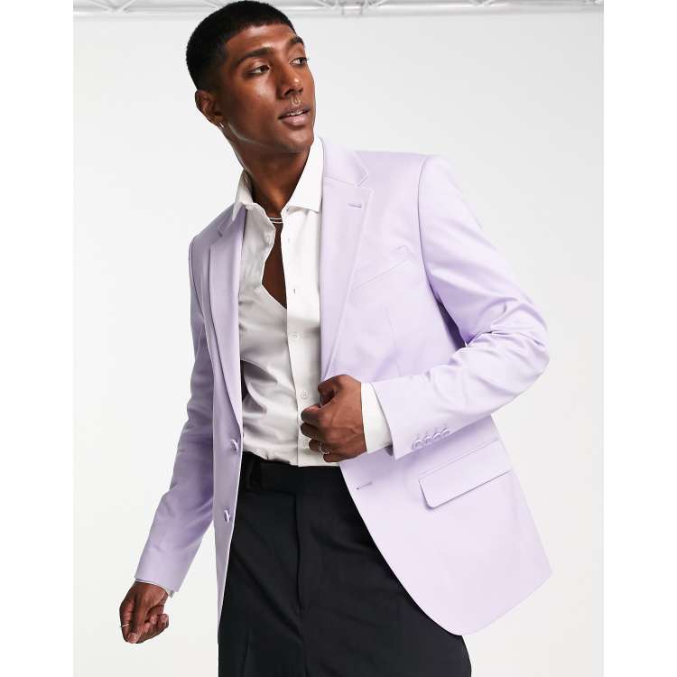 Purple deals blazer men