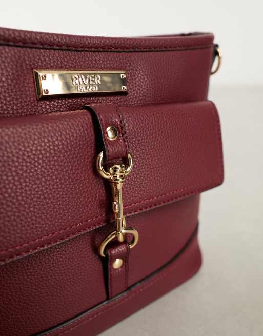 River island hot sale burgundy bag