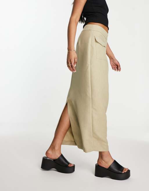 Whistles utility denim outlet skirt