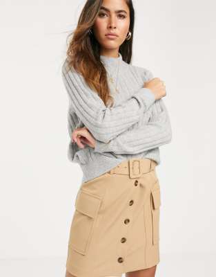 river island beige skirt