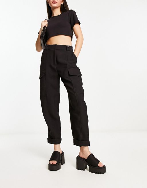 Utility Peg Trousers  Clothes, Outfits with leggings, Fashion