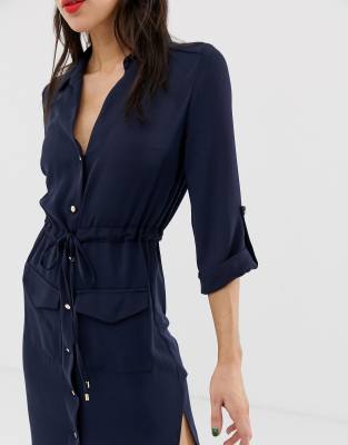 river island utility shirt dress