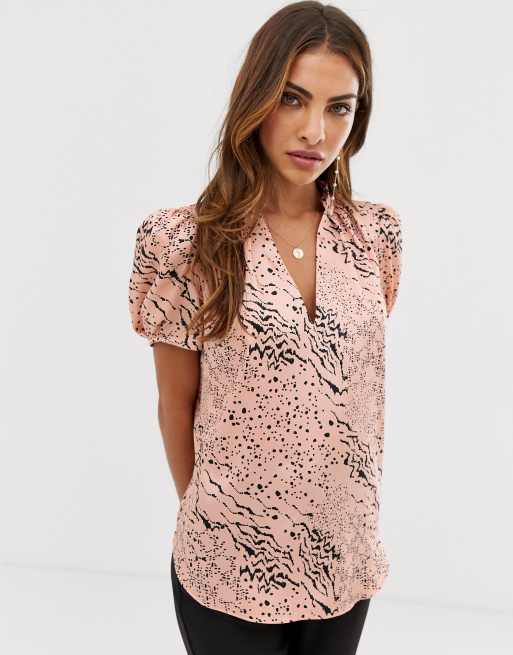 river island pink blouse top