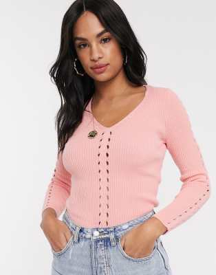 river island v neck jumper dress