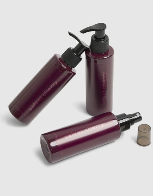 River Island velvet cherry body wash body mist & body lotion gift set, 2 of 3
