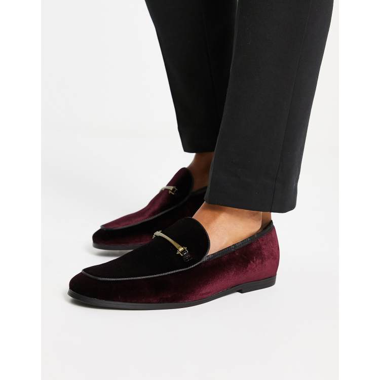 River island velvet slippers store