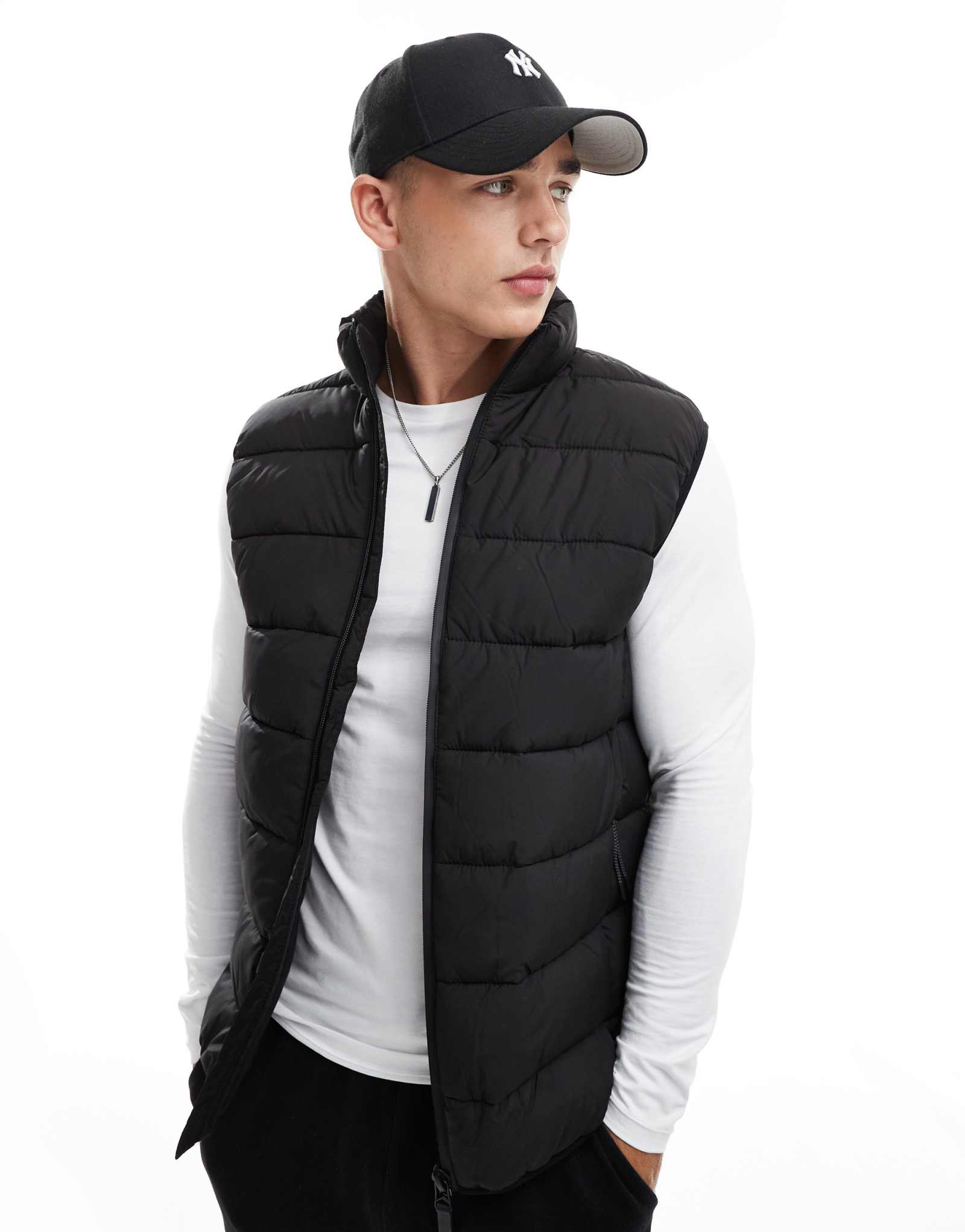 Жилет River Island черного цвета