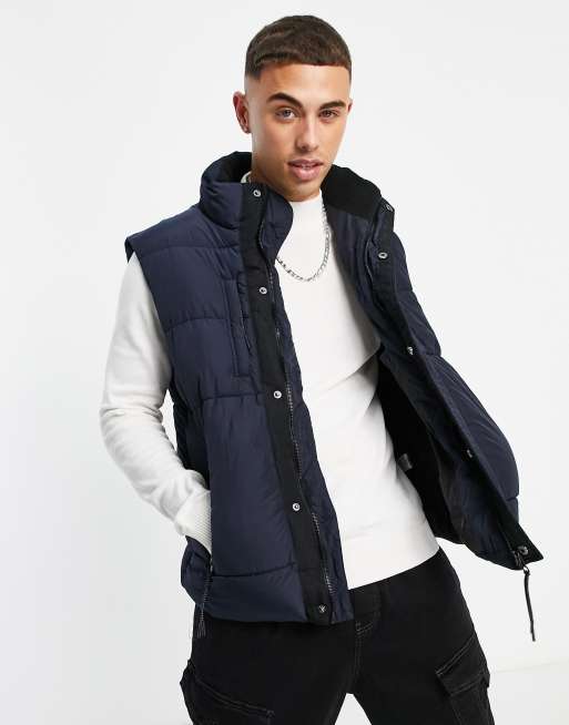 River Island vest in navy ASOS