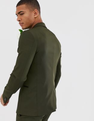 Veste Kaki River Island Taille 10 - Avec Fente Dans Le Dos, Matière Polyester, Neuve Sans étiquettes