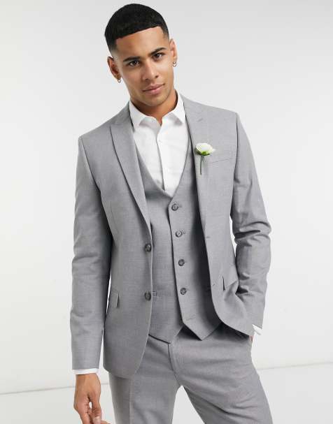 River Island - Veste de costume slim - Gris - view 1