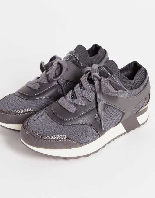 River Island - Vetersneakers in zwart