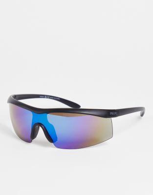 Designer Visor Sonnenbrille Mit Monoscheibe & Verlaufsglas – UV400 Schutz, Unisex
