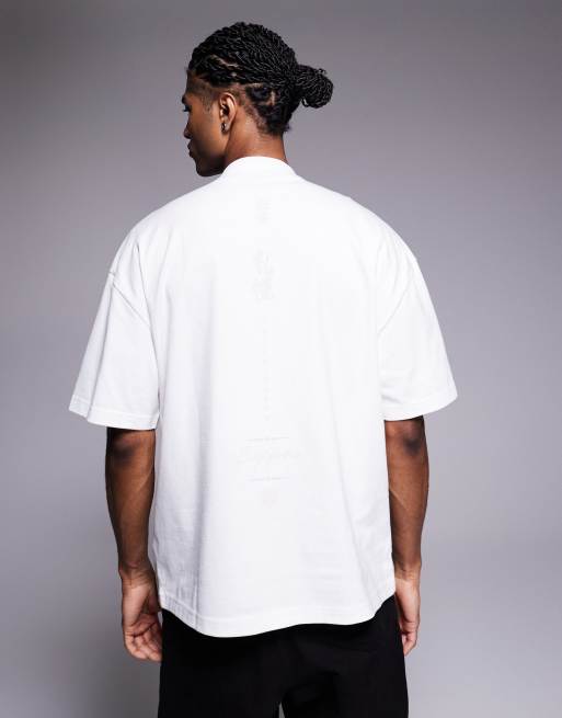 River Island – Vit t-shirt med Yokosuka- och kobratryck, 3 av 5
