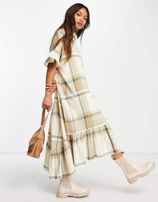 river island check shirt dress