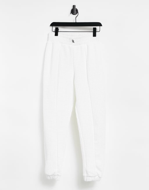 River island best sale white joggers