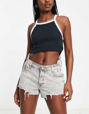 River island grey store shorts