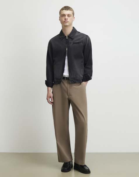 River Island Washed denim jacket in black - view 1