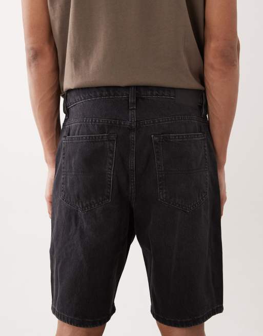 River Island washed denim shorts in black , 5 of 5