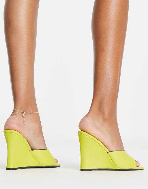 Yellow wedges best sale river island