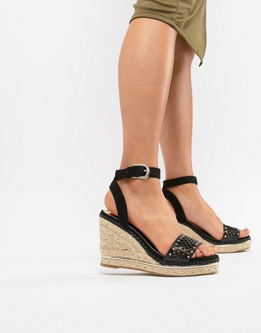 River Island wedges with laser cut details