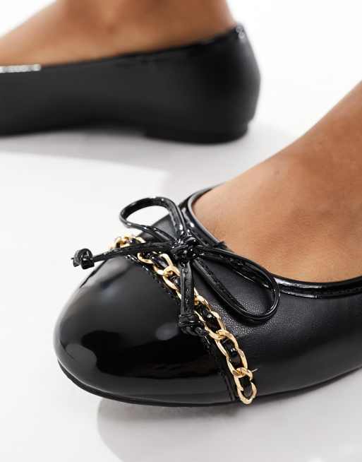 Wide fit leather ballet pumps hot sale