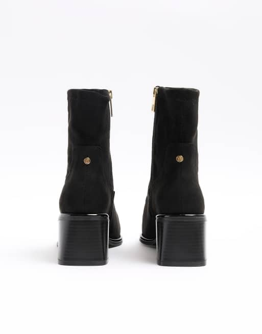 Square heel ankle hot sale snow boots