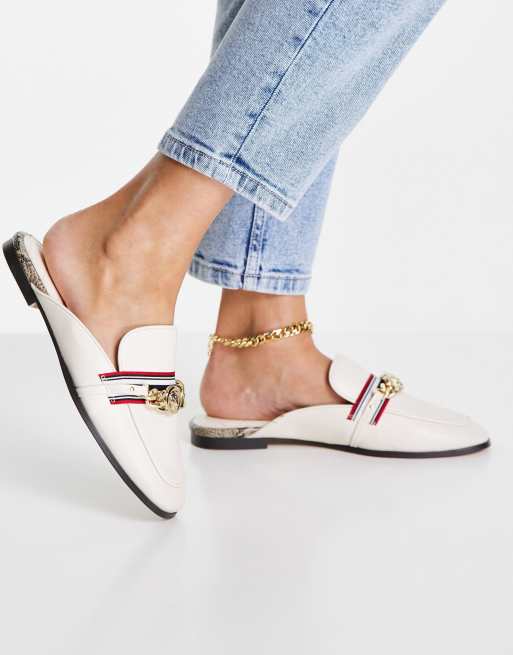 Cream loafer hot sale mules