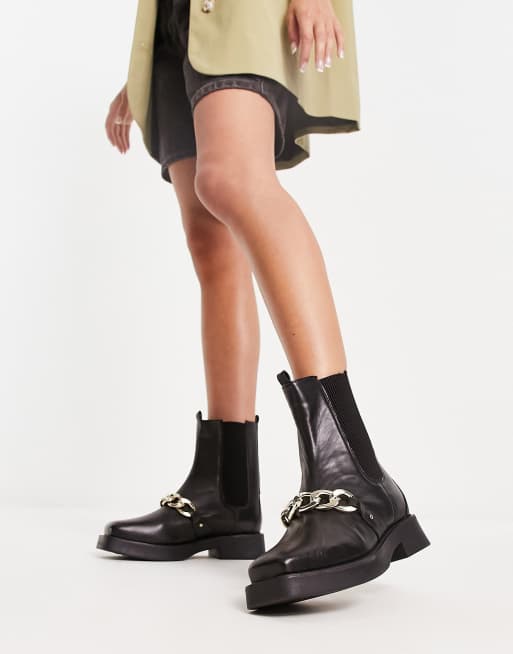 Wide fit boots hot sale river island