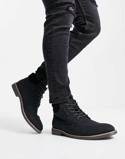 River island mens cheap black boots