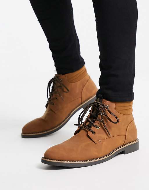 Mens chukka boots wide on sale fit