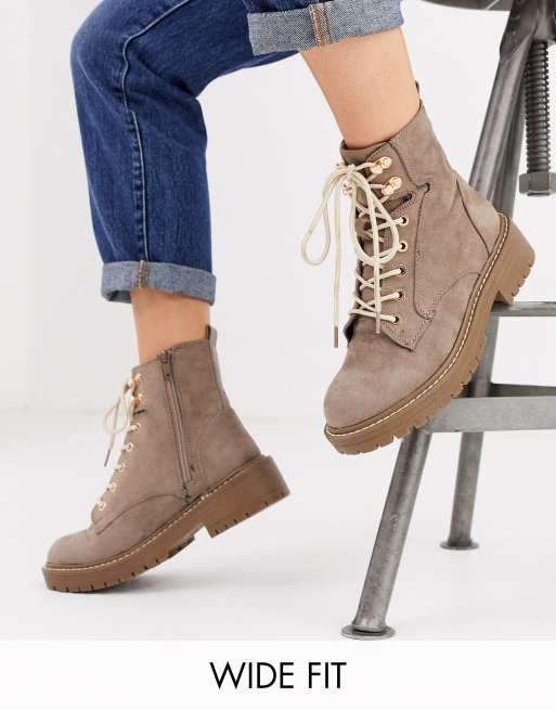 river island chunky cut out boots
