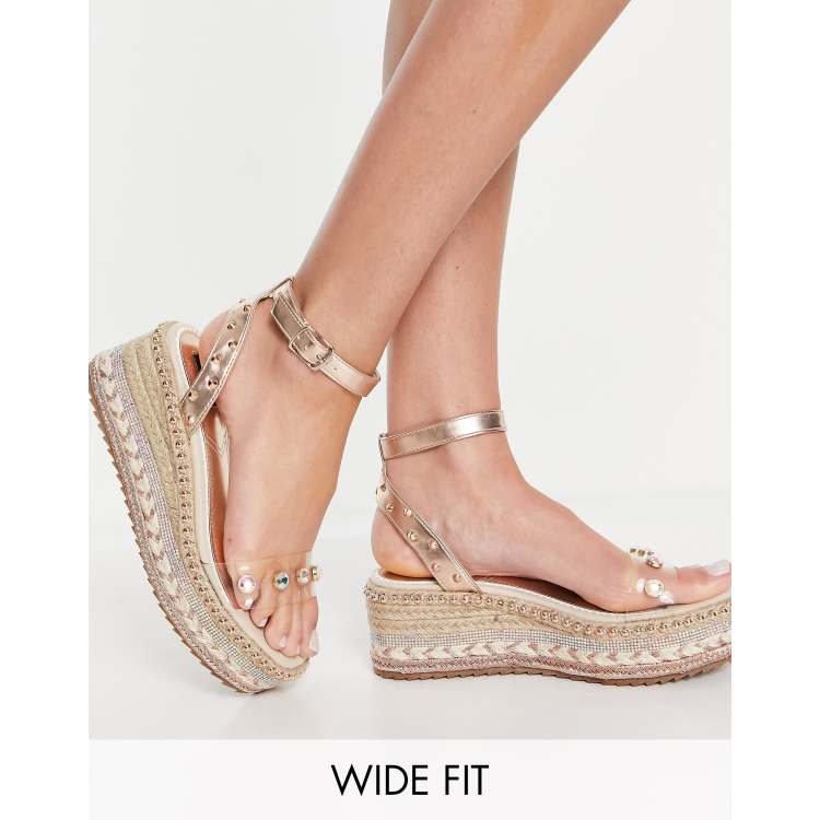 Rose gold espadrille sandals new arrivals