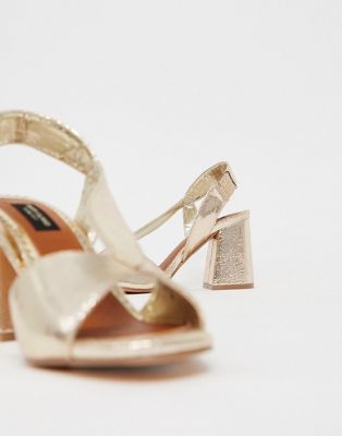 gold wide fit sandals