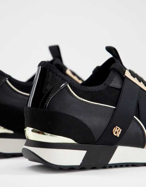 River island 2025 black trainers