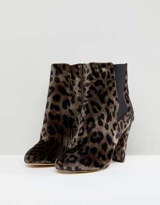 river island leopard boots