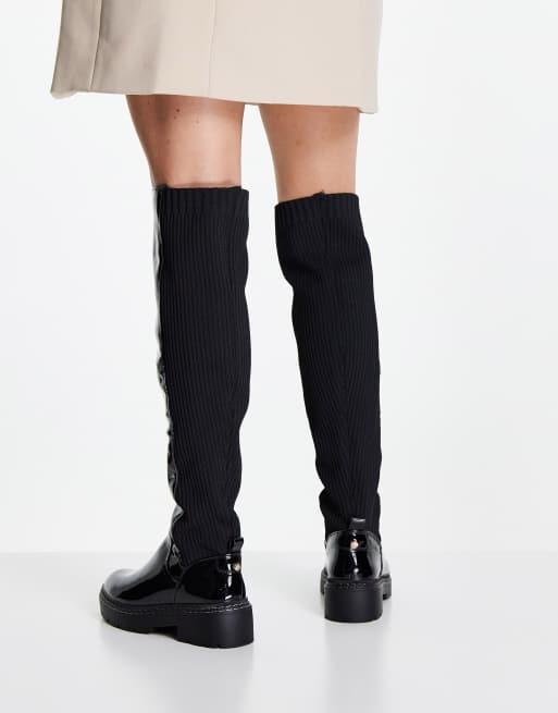 Over the sale knee knit boots