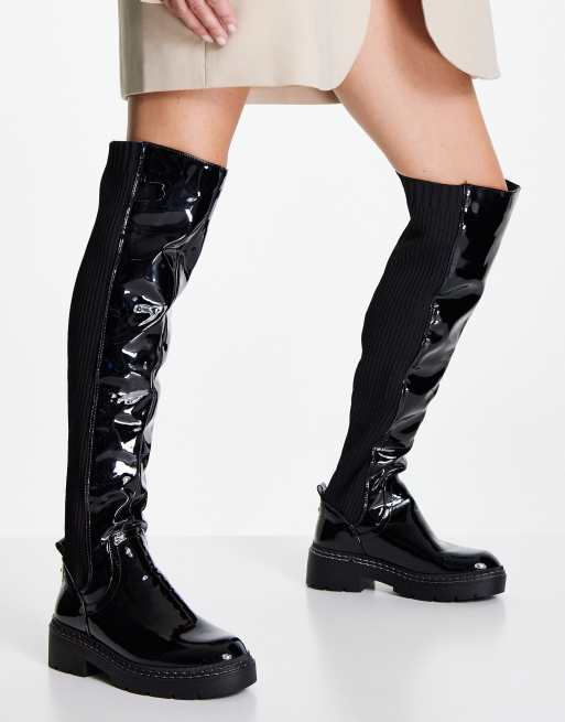 River island over the knee hot sale boots asos