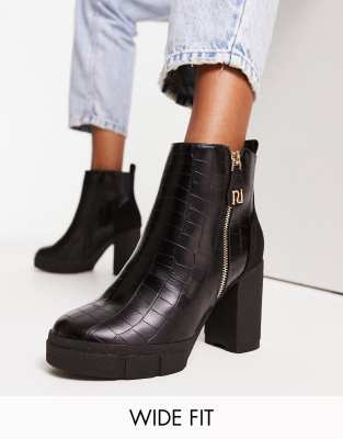 River island cheap croc boots