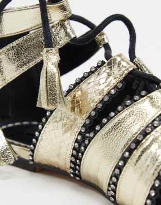 wide fit caged sandals