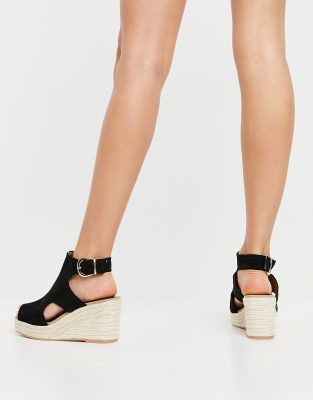 heeled espadrille sandals