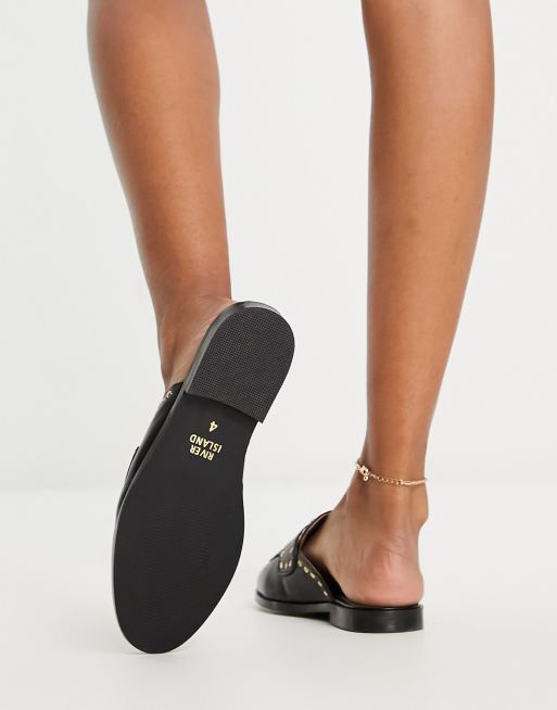 Wide fit hot sale backless loafers