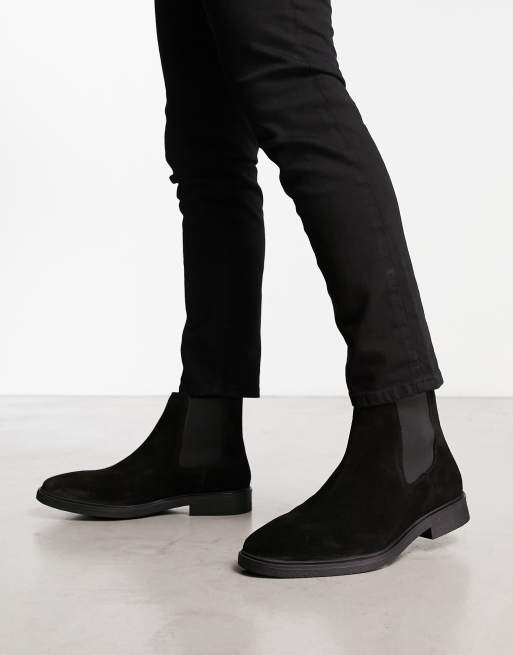 Wide fit suede chelsea boots sale