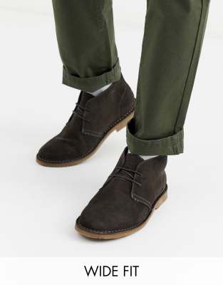 dark grey desert boots