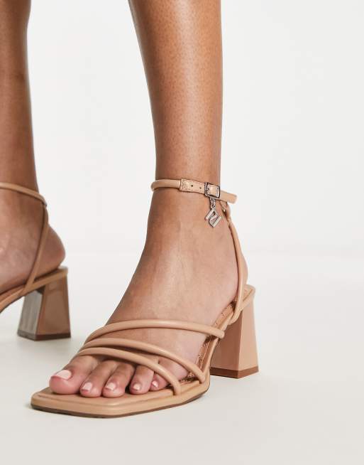 River island hot sale tan heels