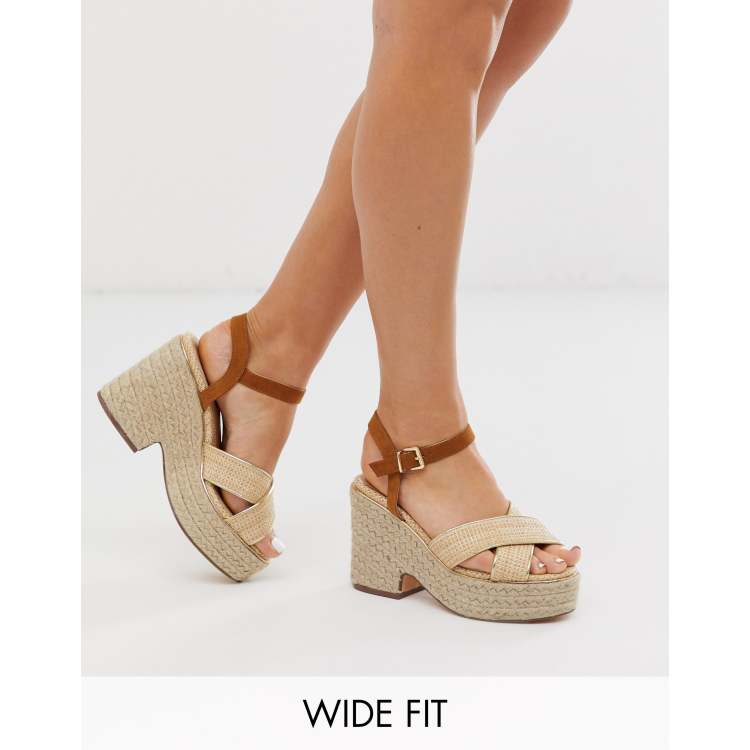 River island sales tan wedges