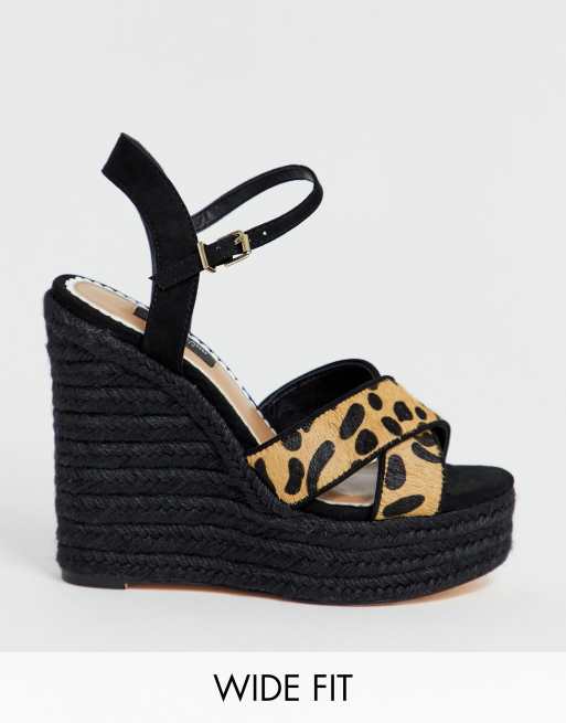 River island best sale wide fit wedges