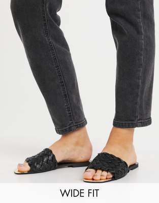 wide fit slider sandals