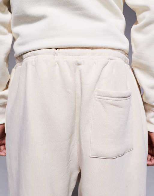River Island wide leg essential trackies in ecru, 4 of 5
