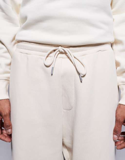 River Island wide leg essential trackies in ecru, 5 of 5