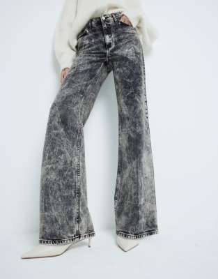 RIVER ISLAND WIDE LEG JEAN 